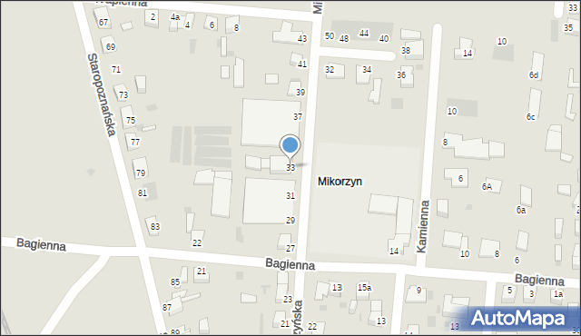 Inowrocław, Mikorzyńska, 33, mapa Inowrocławia