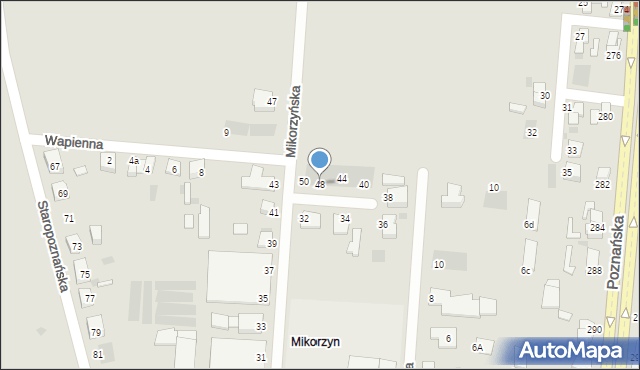 Inowrocław, Mikorzyńska, 48, mapa Inowrocławia