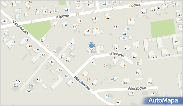 Inowrocław, Milenijna, 3a, mapa Inowrocławia