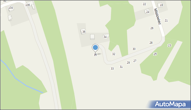 Izdebnik, Misiowiec, 35, mapa Izdebnik