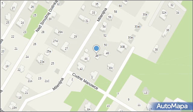 Jabłonna, Milenijna, 46, mapa Jabłonna