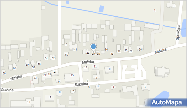 Jakubów, Mińska, 42, mapa Jakubów