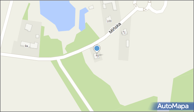 Jakubów, Mińska, 73, mapa Jakubów