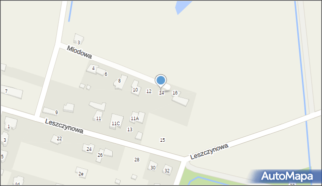 Janki, Miodowa, 14, mapa Janki