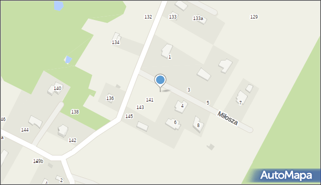 Janów, Miłosza Czesława, 2, mapa Janów