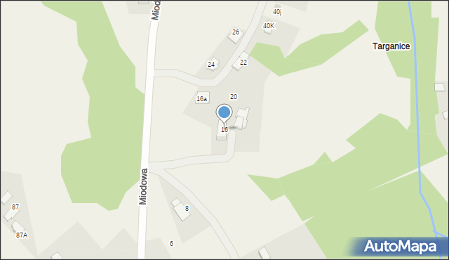Janowice, Miodowa, 16, mapa Janowice