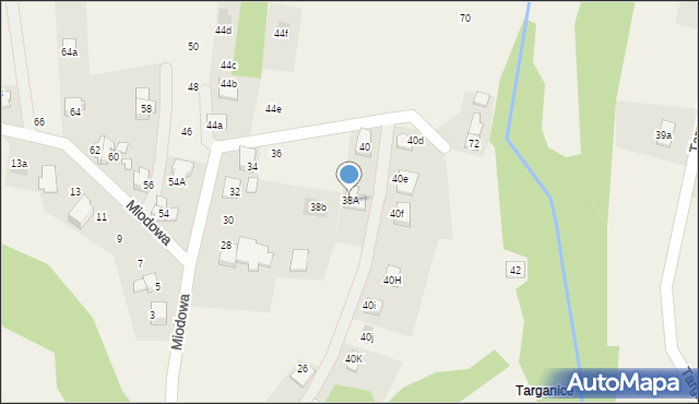 Janowice, Miodowa, 38A, mapa Janowice