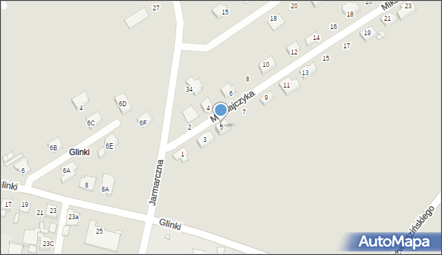 Jarocin, Mikołajczyka Stanisława, 5, mapa Jarocin