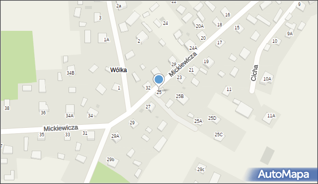 Jastkowice, Mickiewicza Adama, 25, mapa Jastkowice