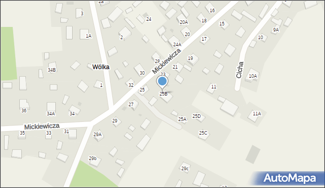 Jastkowice, Mickiewicza Adama, 25B, mapa Jastkowice
