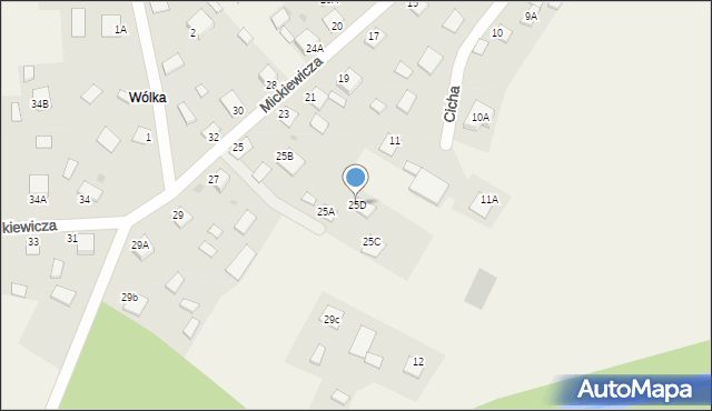 Jastkowice, Mickiewicza Adama, 25D, mapa Jastkowice