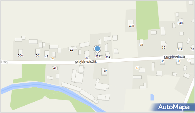 Jastkowice, Mickiewicza Adama, 42A, mapa Jastkowice