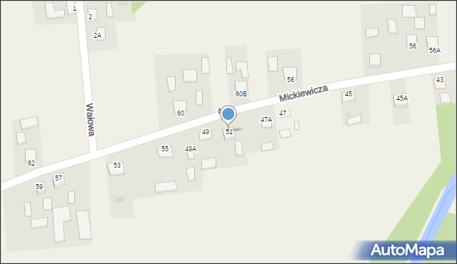 Jastkowice, Mickiewicza Adama, 51, mapa Jastkowice