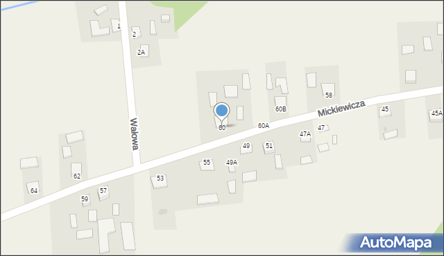 Jastkowice, Mickiewicza Adama, 60, mapa Jastkowice