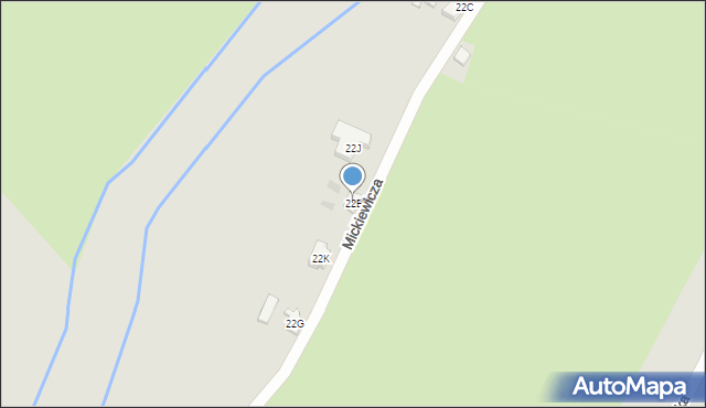 Jastrowie, Mickiewicza Adama, 22E, mapa Jastrowie