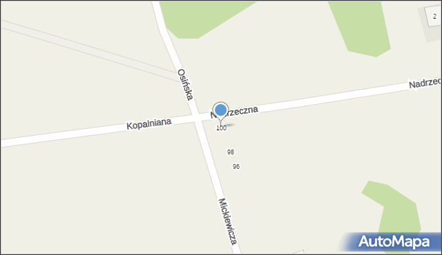 Jastrząb, Mickiewicza Adama, 100, mapa Jastrząb