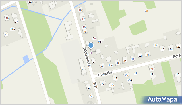 Jastrząb, Mickiewicza Adama, 4, mapa Jastrząb