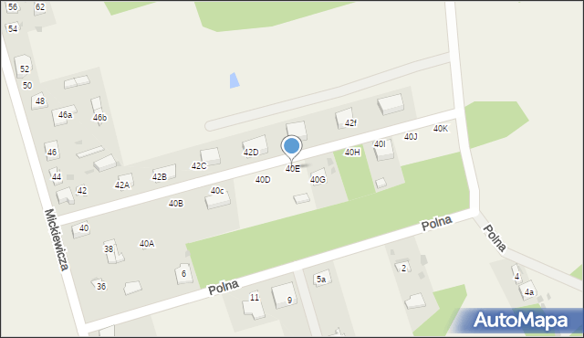 Jastrząb, Mickiewicza Adama, 40E, mapa Jastrząb