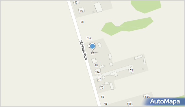 Jastrząb, Mickiewicza Adama, 82, mapa Jastrząb