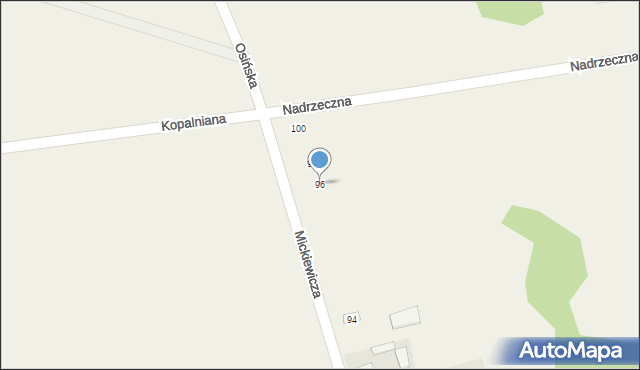 Jastrząb, Mickiewicza Adama, 96, mapa Jastrząb