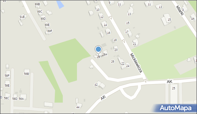 Jastrzębie-Zdrój, Mickiewicza Adama, 28, mapa Jastrzębie-Zdrój