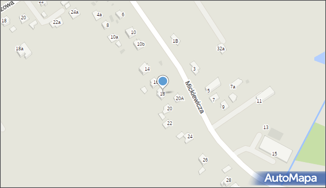 Jedlicze, Mickiewicza Adama, 18, mapa Jedlicze