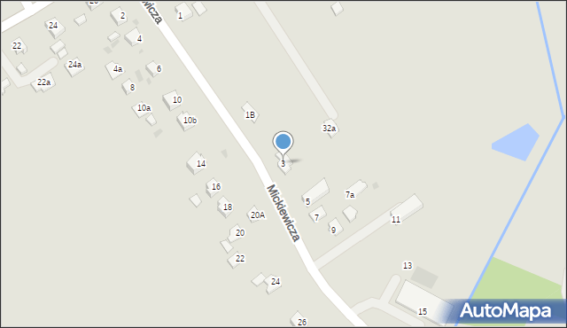 Jedlicze, Mickiewicza Adama, 3, mapa Jedlicze
