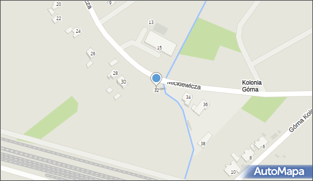 Jedlicze, Mickiewicza Adama, 32, mapa Jedlicze