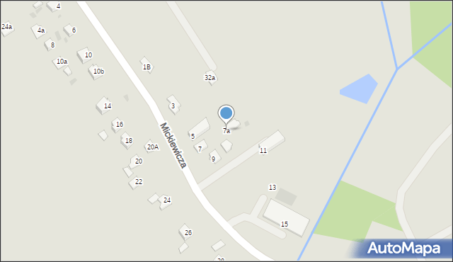 Jedlicze, Mickiewicza Adama, 7a, mapa Jedlicze