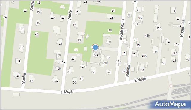 Jedlnia-Letnisko, Mickiewicza Adama, 22A, mapa Jedlnia-Letnisko