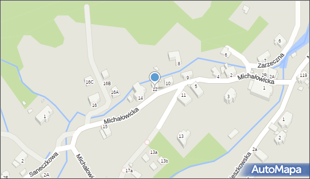 Jelenia Góra, Michałowicka, 12, mapa Jelenia Góra