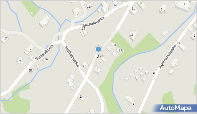Jelenia Góra, Michałowicka, 17a, mapa Jelenia Góra