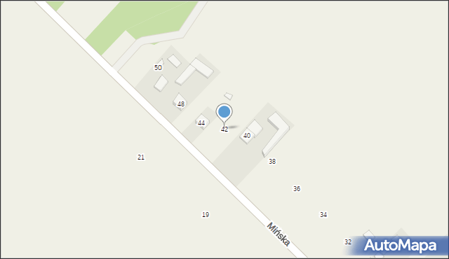 Jeruzal, Mińska, 42, mapa Jeruzal