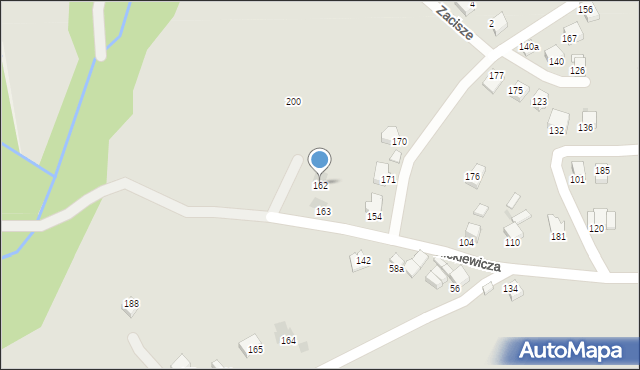 Jordanów, Mickiewicza Adama, 162, mapa Jordanów