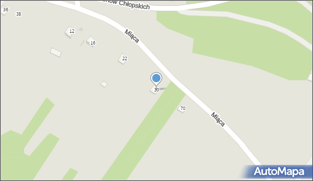 Józefów, Miąca-Korsarza Hieronima, 30, mapa Józefów