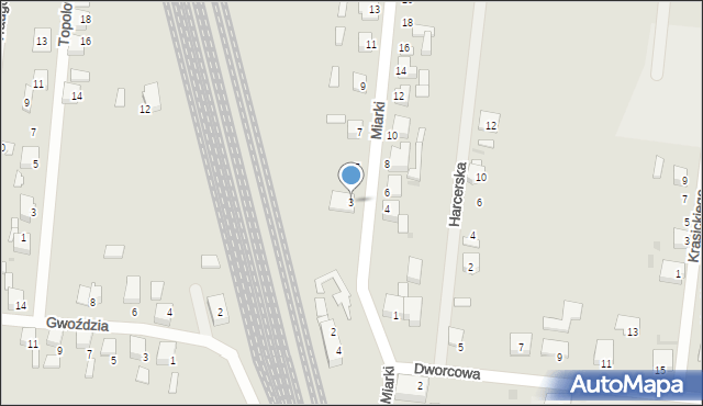 Kalety, Miarki, 3, mapa Kalety