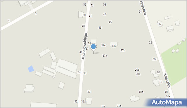 Kalisz, Michałowskiego Piotra, 37, mapa Kalisza