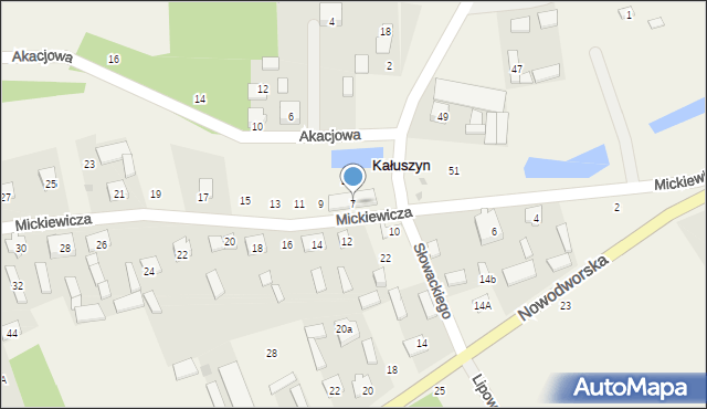 Kałuszyn, Mickiewicza Adama, 7, mapa Kałuszyn