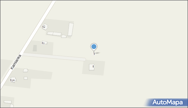 Kamianka, Miodowa, 3, mapa Kamianka