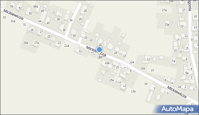 Kamień Śląski, Mickiewicza Adama, 19b, mapa Kamień Śląski