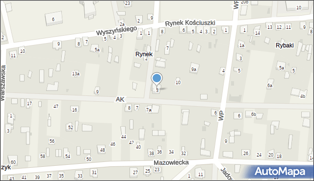 Kamieńczyk, Mickiewicza Adama, 3, mapa Kamieńczyk