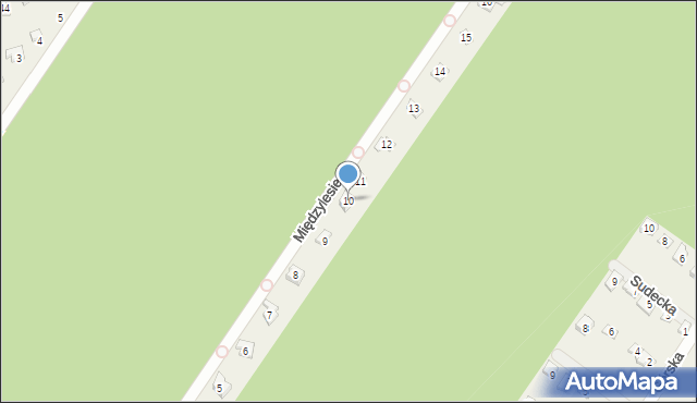 Kamińsko, Międzylesie, 10, mapa Kamińsko