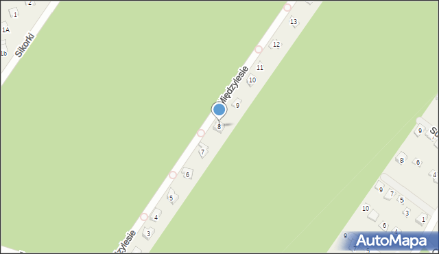 Kamińsko, Międzylesie, 8, mapa Kamińsko