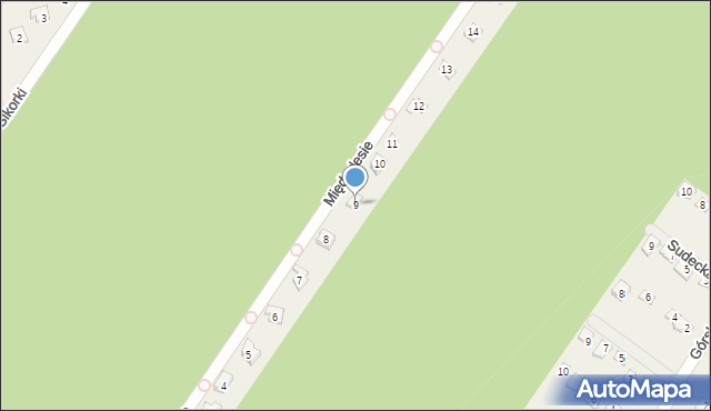 Kamińsko, Międzylesie, 9, mapa Kamińsko