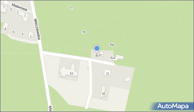 Kamionki, Mieczewska, 61, mapa Kamionki