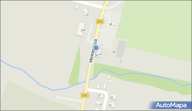 Kańczuga, Mickiewicza Adama, 14, mapa Kańczuga