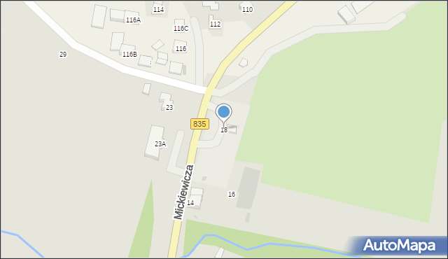 Kańczuga, Mickiewicza Adama, 18, mapa Kańczuga