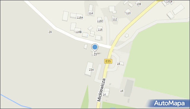 Kańczuga, Mickiewicza Adama, 23, mapa Kańczuga
