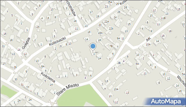 Karczew, Mickiewicza Adama, 1B, mapa Karczew