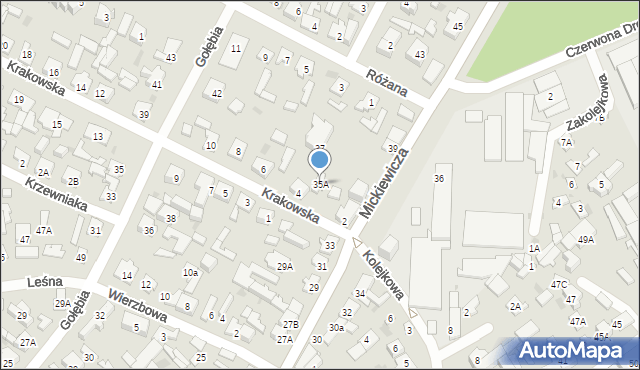 Karczew, Mickiewicza Adama, 35A, mapa Karczew